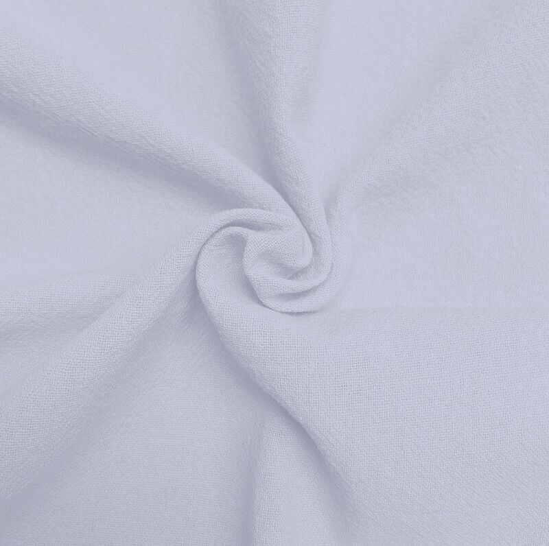 Morocco 100% Crinkle Cotton white